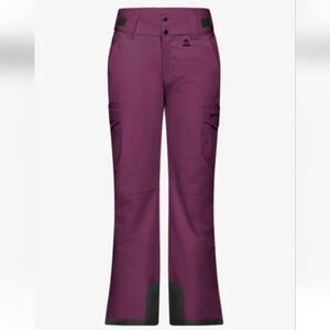 NWT Arctix Women's Snowsports Insulated Cargo Snow Ski Pants Plum Purple -Size L